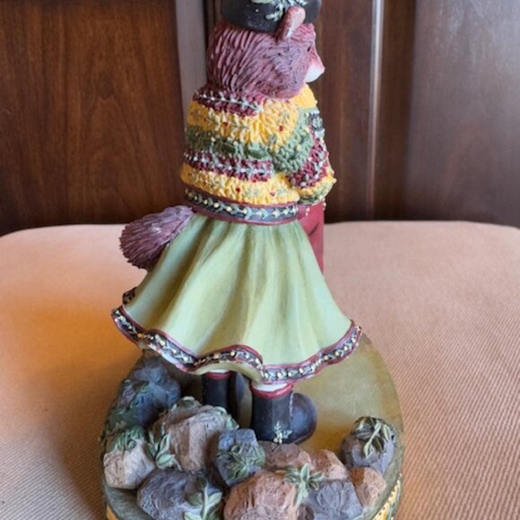 2002 Demdaco Woodsong Young Love Fox Figurine 5 1/2” - Picture 2 of 4